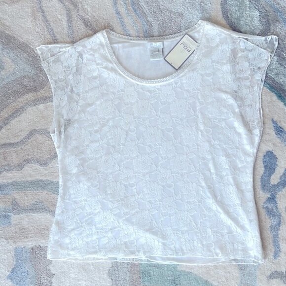 FDJ French Dressing Tops - White Lace Blouse
